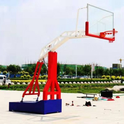 广西箱式移动篮球架钢化玻璃篮球架 厂家直销 可定制LOGO