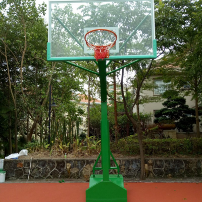 广西箱式移动篮球架，室外篮球架子，可移动凹箱篮球架