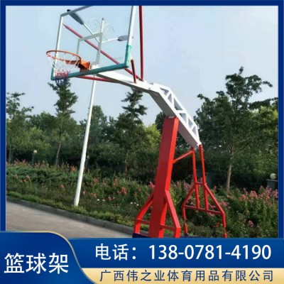 标准室外篮球架 比赛篮球架 户外可移动式篮球架 广西厂家直销