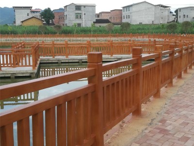 广西仿木护栏厂家 园林护栏批发  专业订做护栏