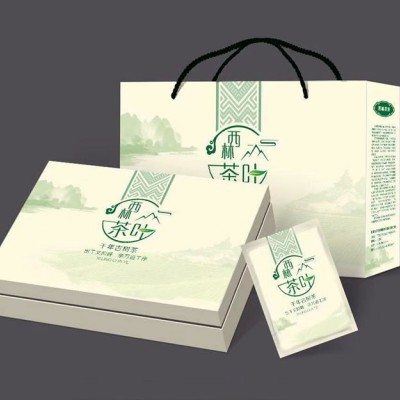广西南宁茶叶包装盒精品礼盒定制免费设计印刷logo天地盖手提袋配套个性定做
