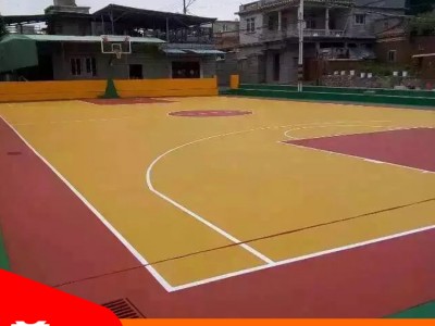 环保篮球场 南宁硅PU篮球场 上门施工 质量保证
