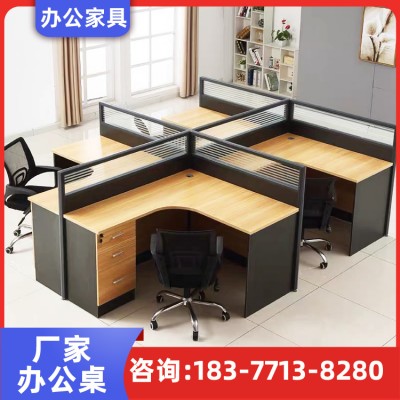广西桂林职员隔断办公家具定制批发 领导办公桌 钢木组合办公桌优质厂家