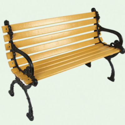 户外休闲椅 塑木钢芯公园椅 塑钢木公园椅 钢芯塑木铸铁户外休闲椅
