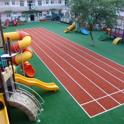 幼儿园EPDM操场塑胶地坪施工 小区步道塑胶跑道