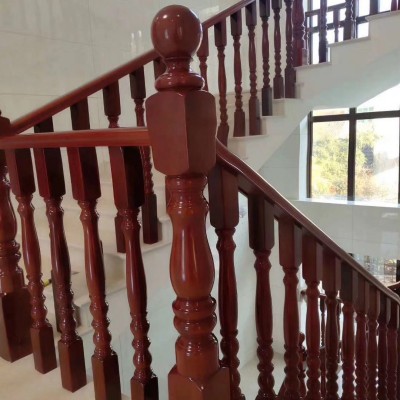防城港楼梯扶手厂家生产 欧洲榉木楼梯扶手 尺寸可定制
