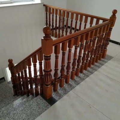 肇庆实木楼梯定做 楼梯木踏板 东南亚橡胶木楼梯扶手 实木楼梯厂家