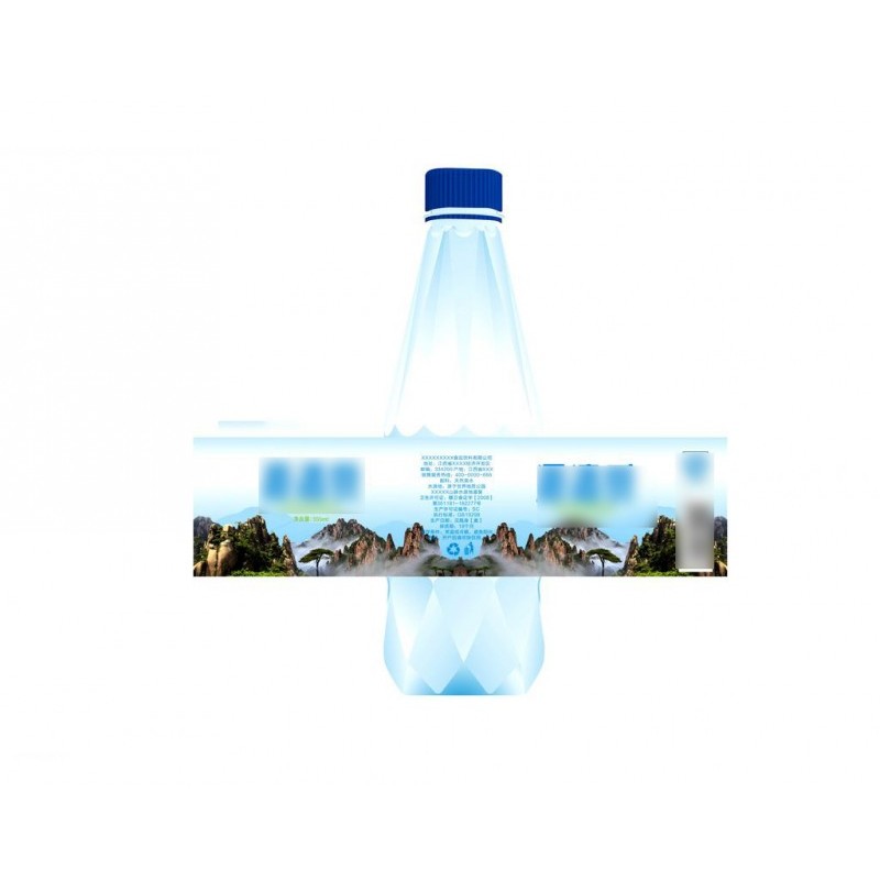 矿泉水瓶瓶贴 广东饮料瓶标签贴瓶 食品标签定制批发