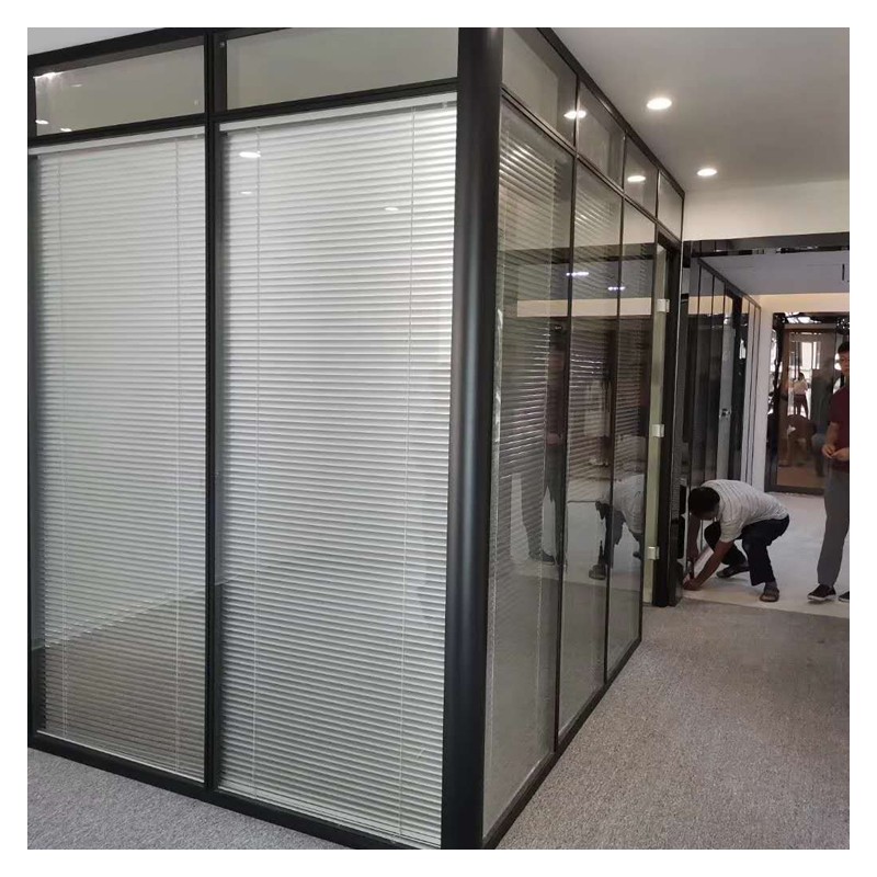 河池办公室隔断安装 玻璃隔断厂家 百叶玻璃隔断 可定制规格
