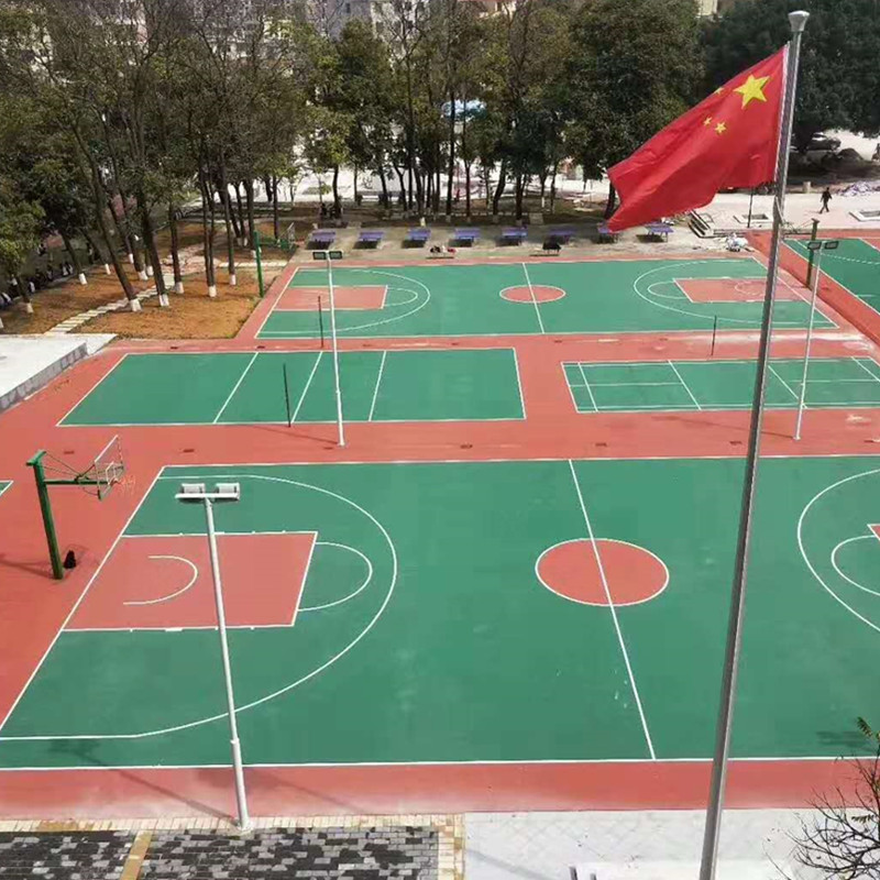广西桂林市丙烯酸球场地坪材料厂家丙烯酸球场施工价格