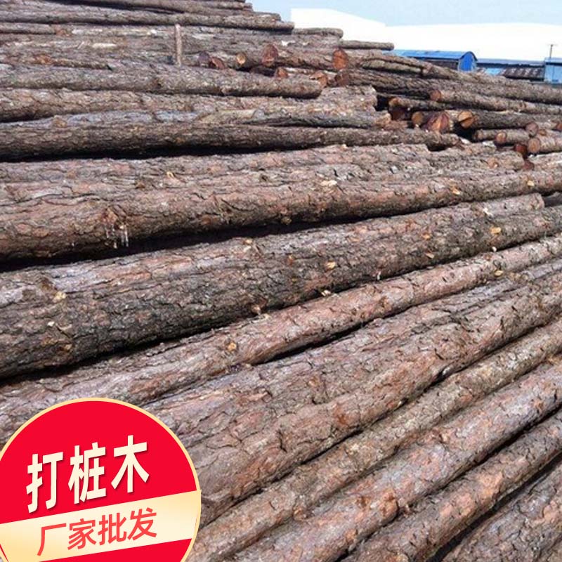 南宁打桩木厂家 工地打桩木供应 松木木材 建筑木桩批发
