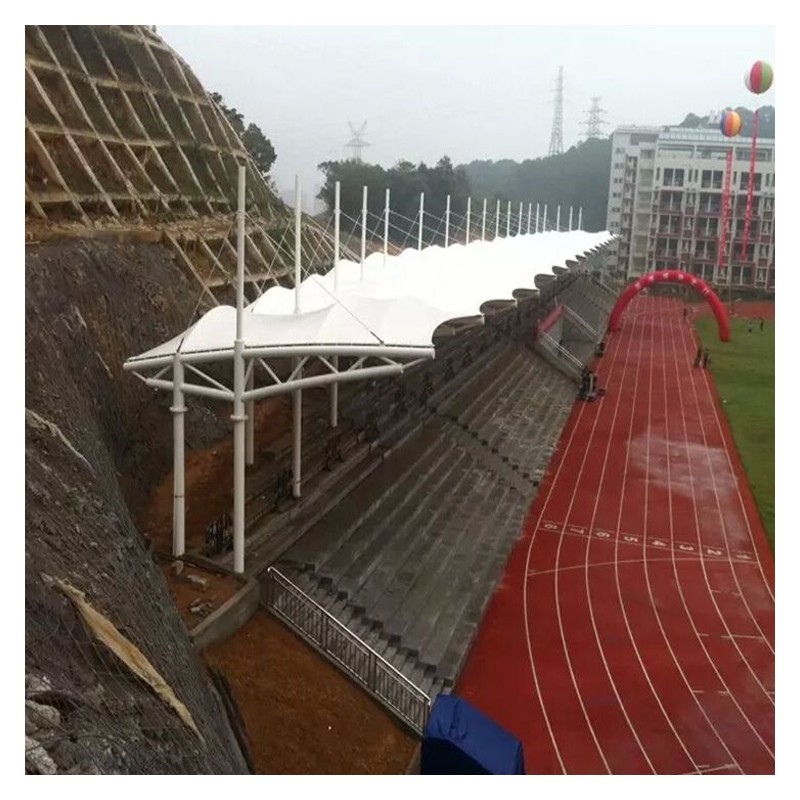 北京体育看台户外膜结构厂家直销 价格优惠 景观遮阳棚膜结构