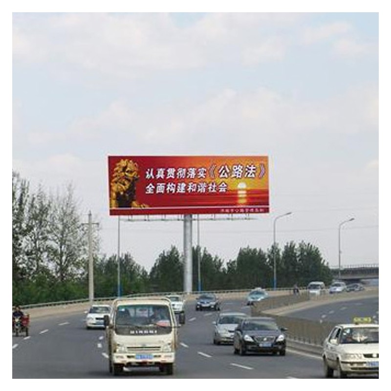 广西单立柱广告牌制作 高杆广告牌供应商 高速路广告牌框定制