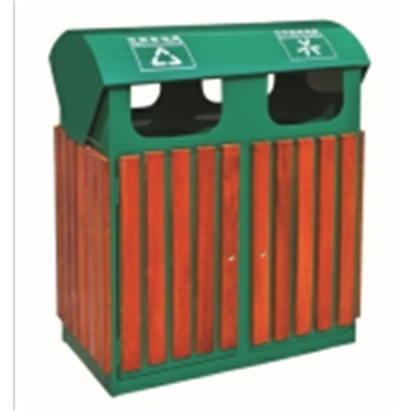 分类垃圾桶 分类果皮箱 楼道带盖环保分类垃圾桶直销
