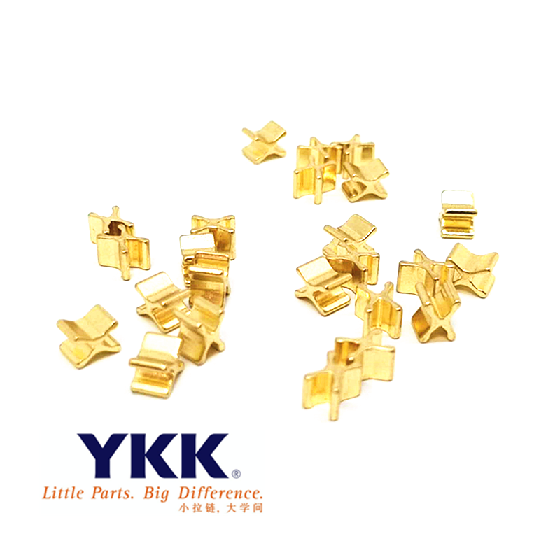 YKK3号5号8号金属上止下止 YKK拉链配件批发金色浅金银色