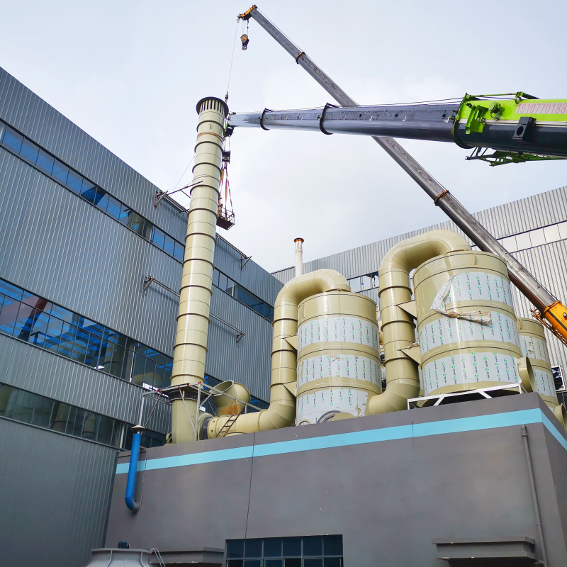 北海喷淋塔 废气处理设备 碳钢喷淋 塔钧宏环保  厂家供应