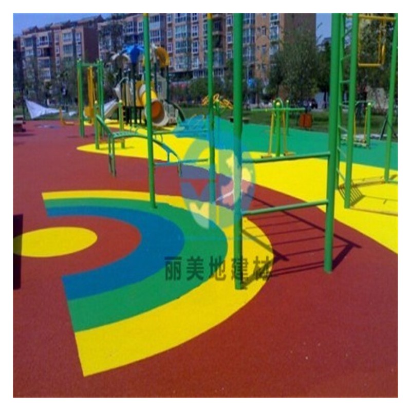 广西新国标EPDM彩色塑胶地面橡胶颗粒工程 幼儿园彩色橡胶地面专业施工