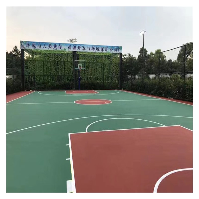 柳州塑胶硅pu 塑胶跑道 塑胶网球场 塑胶篮球场 硅pu篮球场