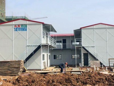 广西活动板房厂家批发 K式四面坡板房 豪华板房 工地板房