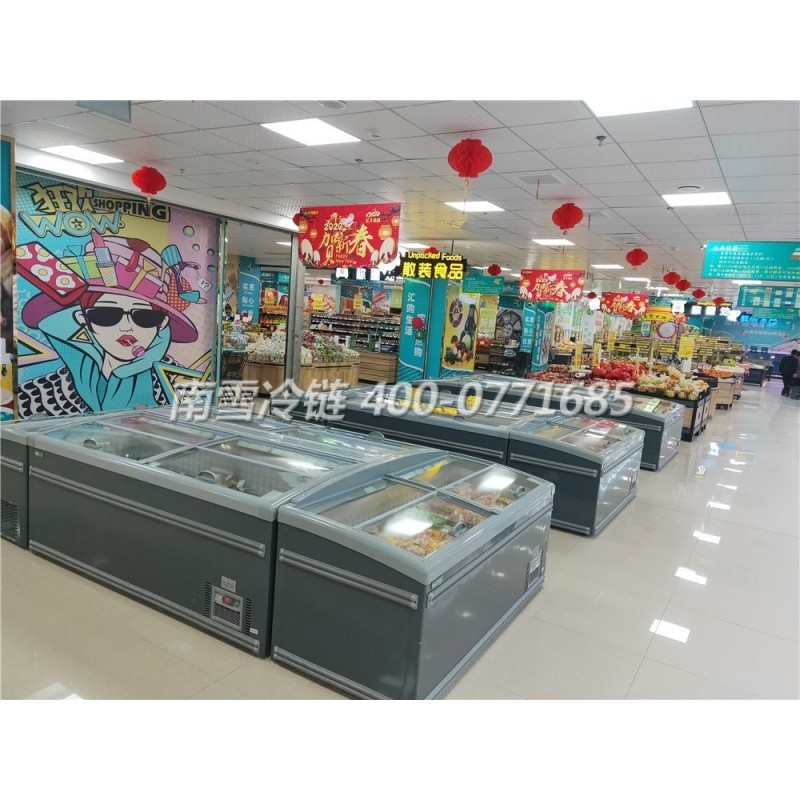 广西南宁商用冻品柜 速冻食品柜 岛柜 冰淇淋柜 现货供应
