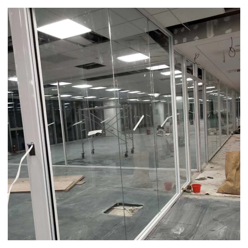 双玻百叶隔断 办公区隔断玻璃生产厂家 供应百叶玻璃隔断 玻璃隔断价格