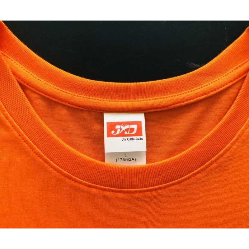 JXD广告衫圆领T恤文化衫工作服工衣班服可印字图刺绣JinXiDie1801
