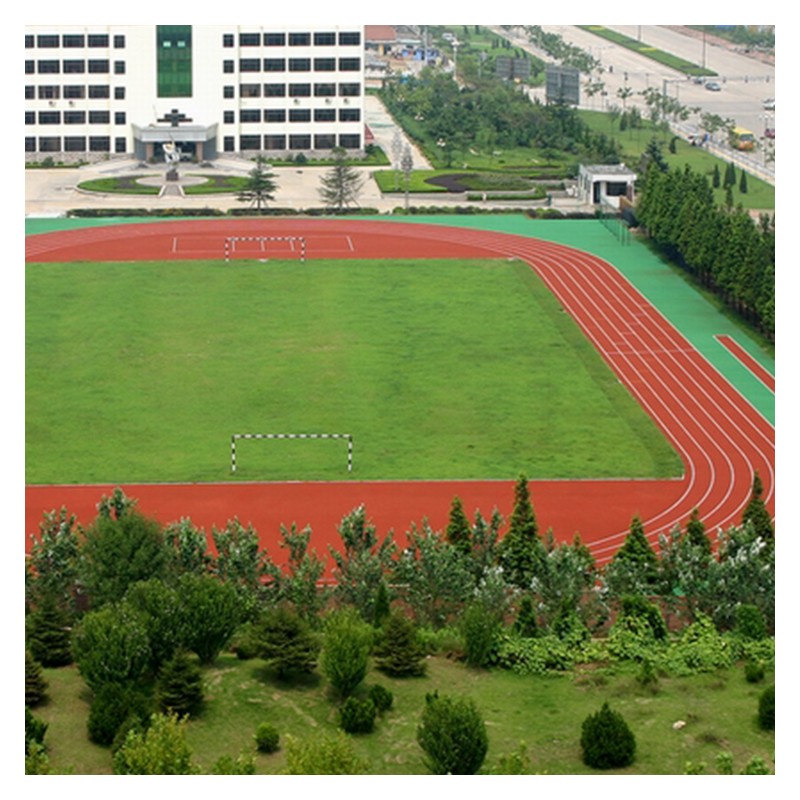 硅PU塑胶球场 桂林学校塑胶跑道