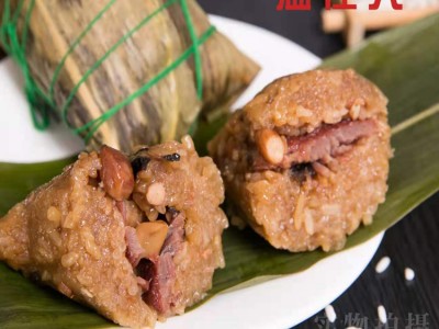 溢佳人花生猪肉粽 广西粽子批发 肉粽礼盒 手工现包传统糕点