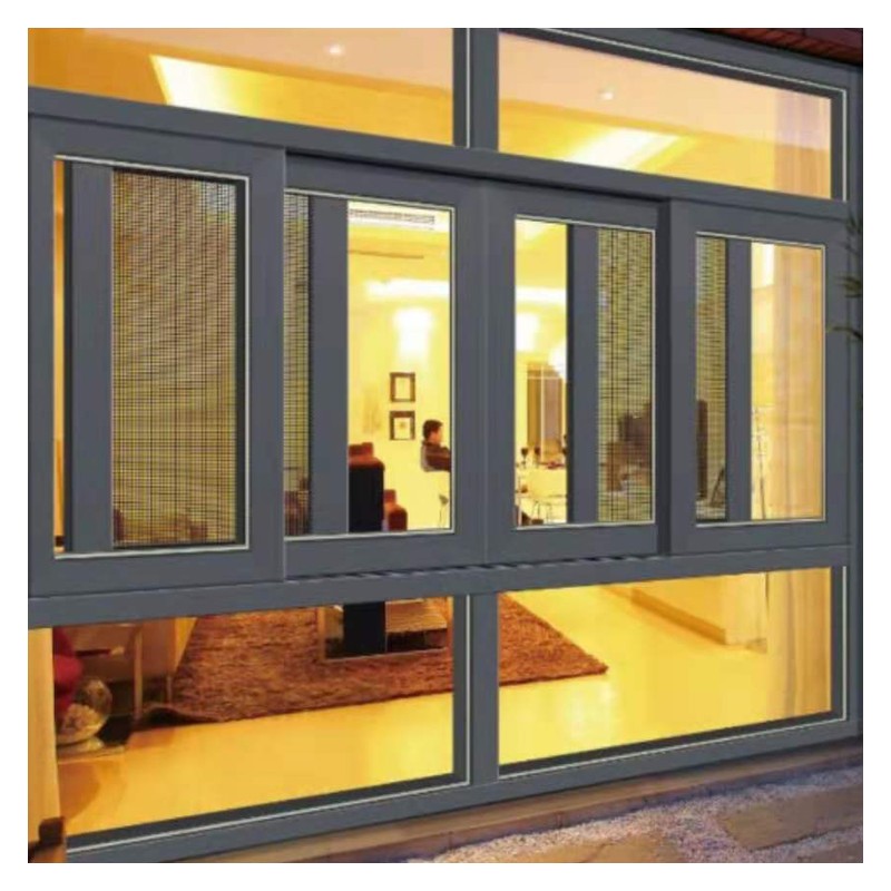 广西铝合金推拉窗 厂家定制推拉窗 客厅隔热断桥铝门窗安装