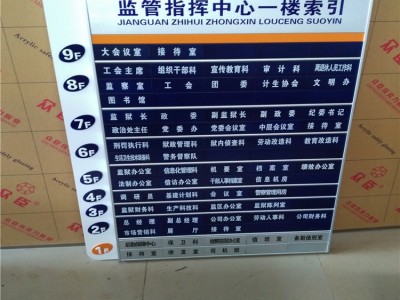 广西标识牌制作 铝型材料科室牌 定做医院铝型材指示牌