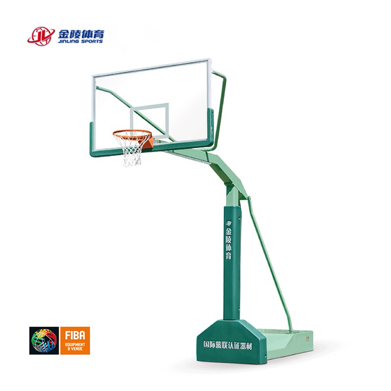 广西国奥体育金陵品牌移动式单臂篮球架YDJ-2B 篮球架批发厂家