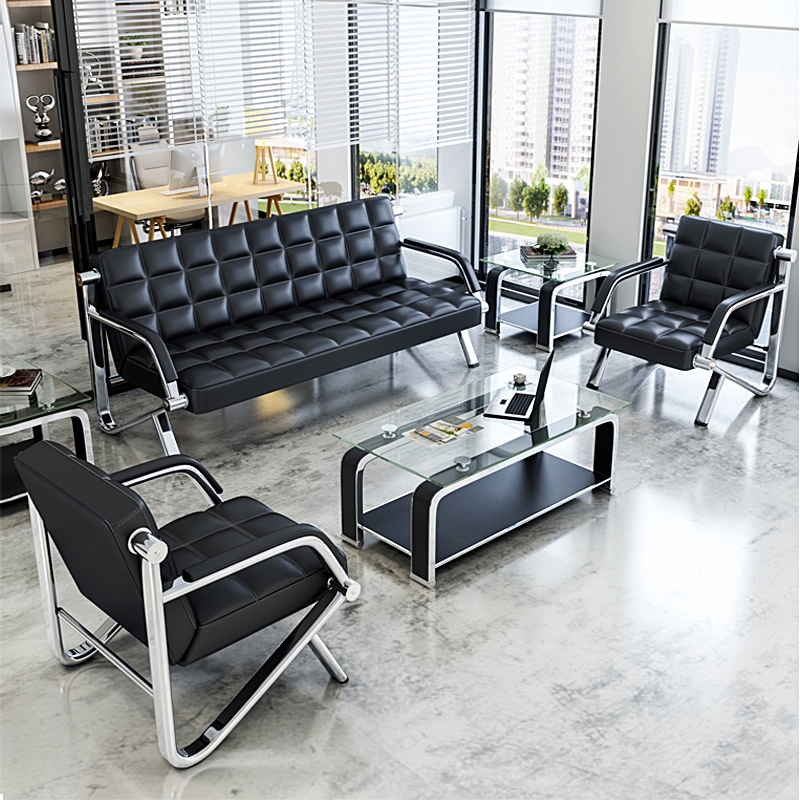 南宁办公沙发 1+1+3人位组合排椅 现代简约沙发 南宁办公室家具定制