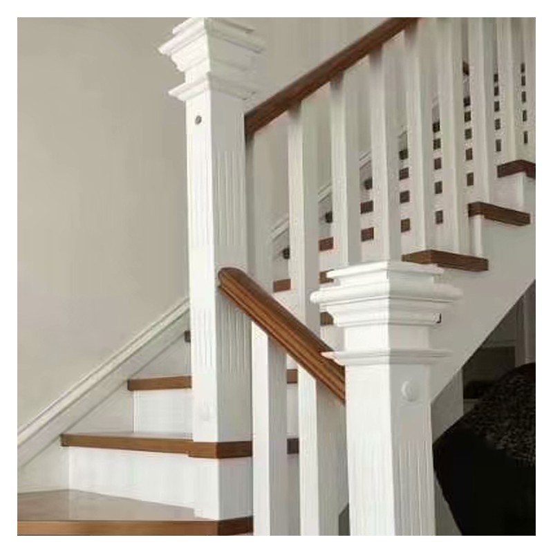 桂林楼梯护栏厂家 白橡木楼梯扶手 实木楼梯护栏 款式可定制