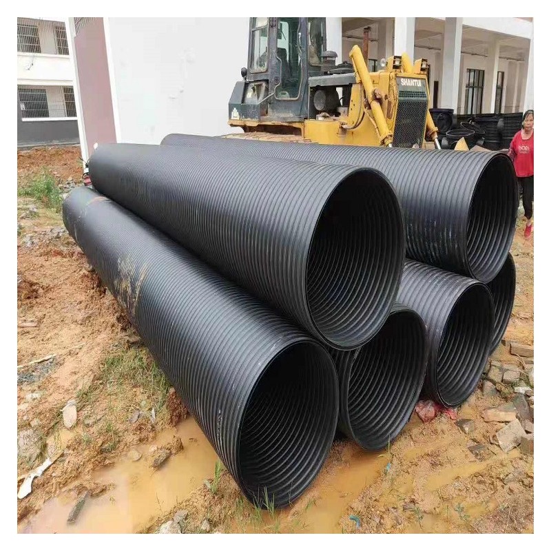 广西HDPE双壁波纹管供应商 PE塑料管排污排水管道批发 厂家销售