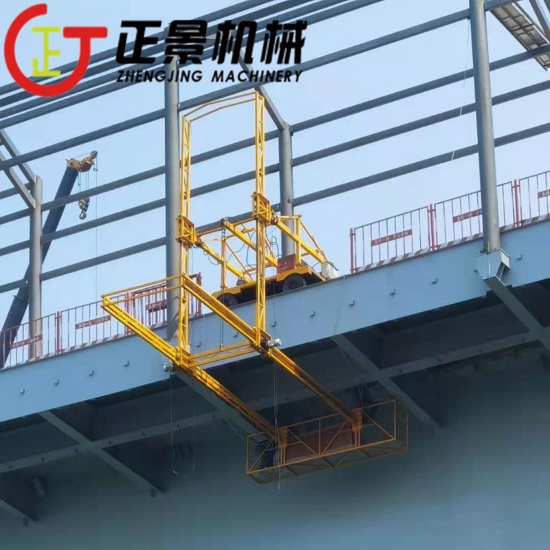 高架桥排水管安装吊篮设备 电缆桥架安装专用设备