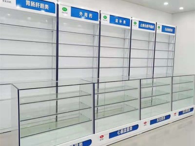 广西梧州药店展柜 药店货架展示柜定做 药店展示柜厂家