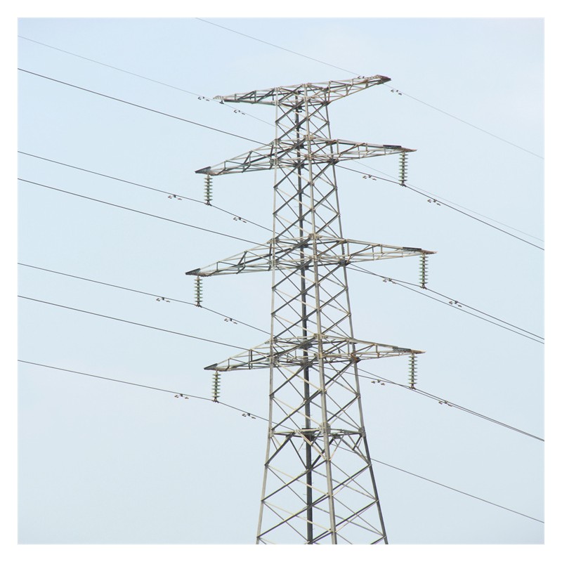 镀锌钢结构线路塔 河池双回路电力铁塔建造 抗冲击性强
