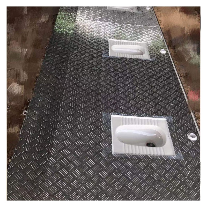 工地集装箱活动板房卫生间 公园移动环保厕所 铝板一体蹲坑