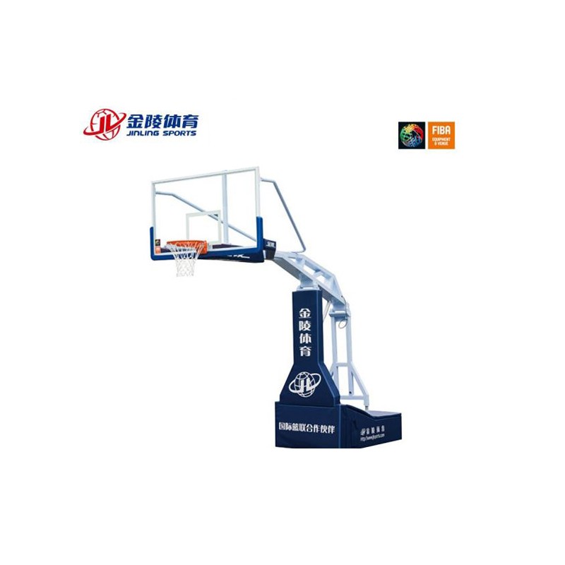 金陵11105手动液压篮球架YLJ-SB成人可升降篮球架 FIBA认证