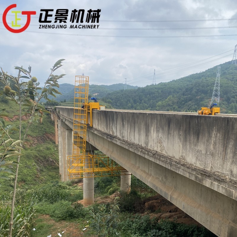 桥梁雨水管施工设备 新疆高速公路桥面排水管安装平台