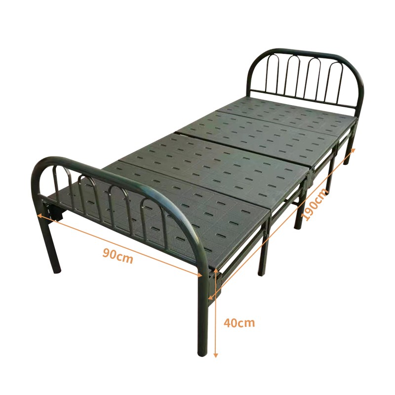 制式床军绿色折叠床单人宿舍野营床户外折叠床批发