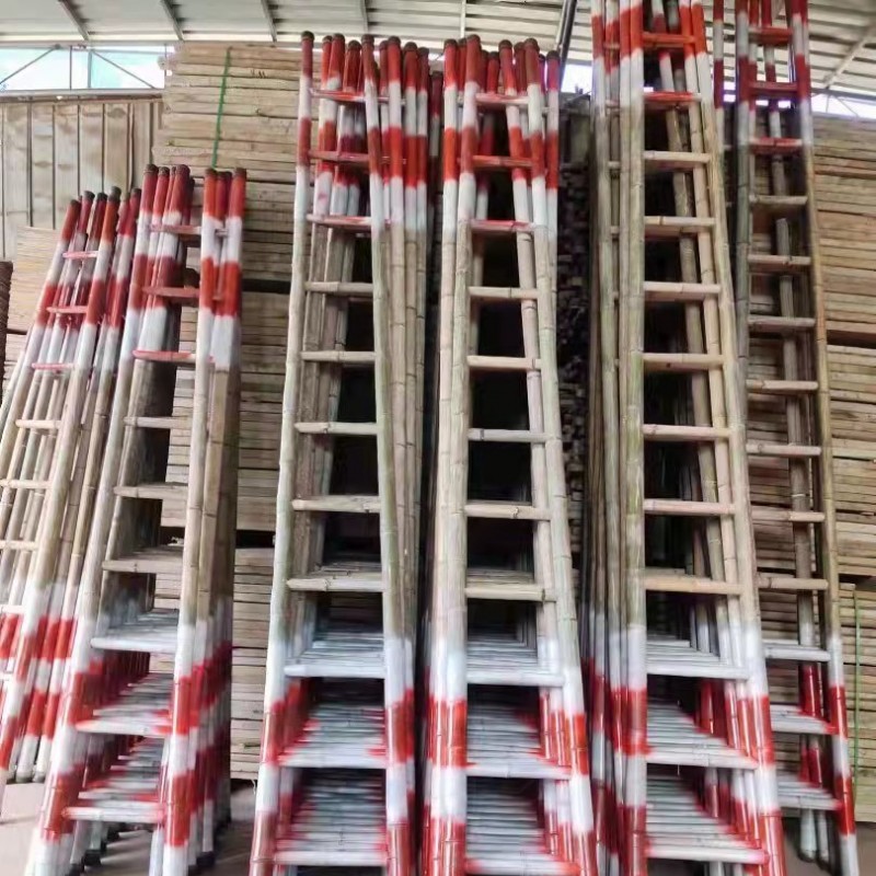 广西竹梯 建筑工地工程竹梯 5米-8米竹梯定制