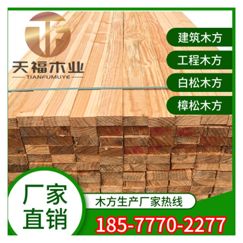 广西松木木方 建筑木方规格 土建用木方 建筑木方尺寸