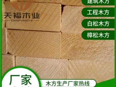 广西木方厂发外地 建筑木方辐射松 3米木方4x8多少钱一根