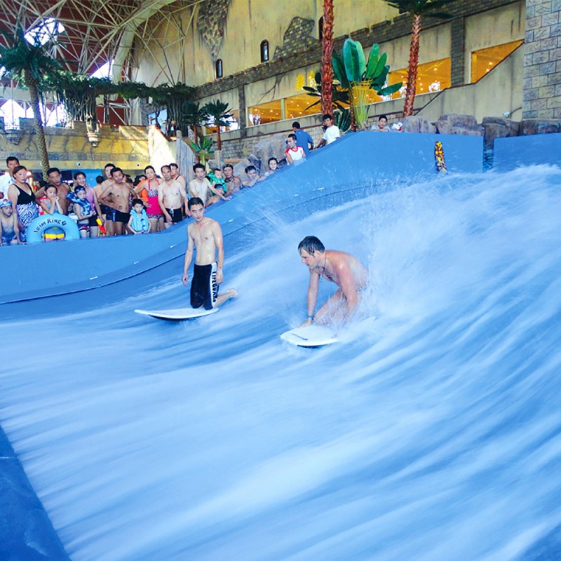 滑板冲浪人工造浪池大型水上乐园滑梯室内恒温儿童水上乐园设备厂