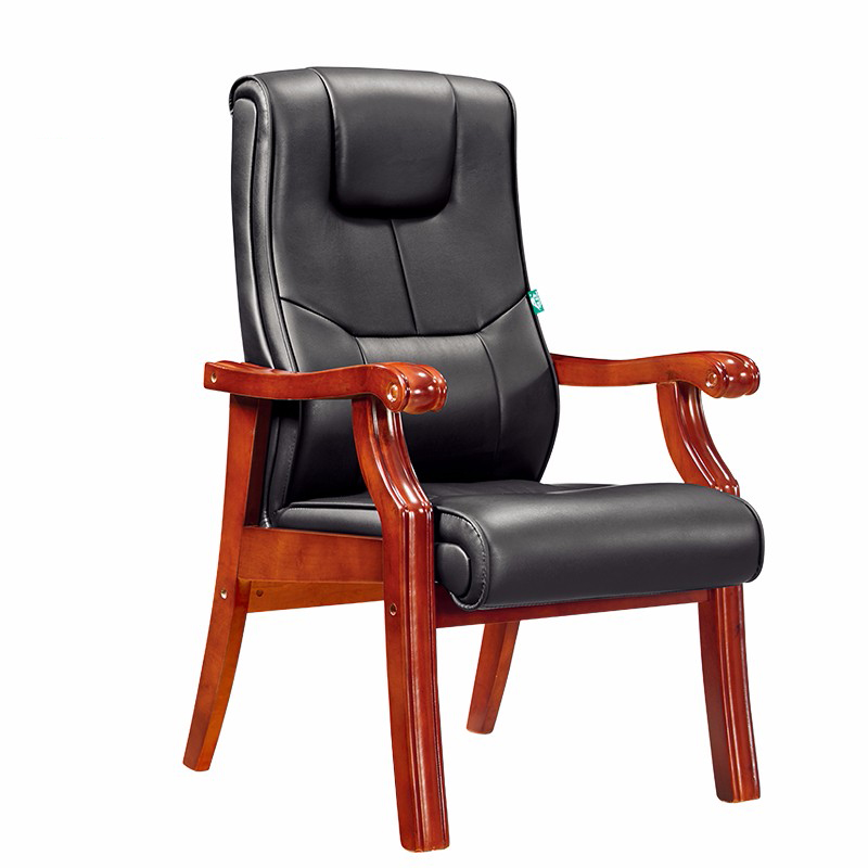 南宁会议椅厂家经理椅老板椅实木办公会议椅大班椅皮座椅