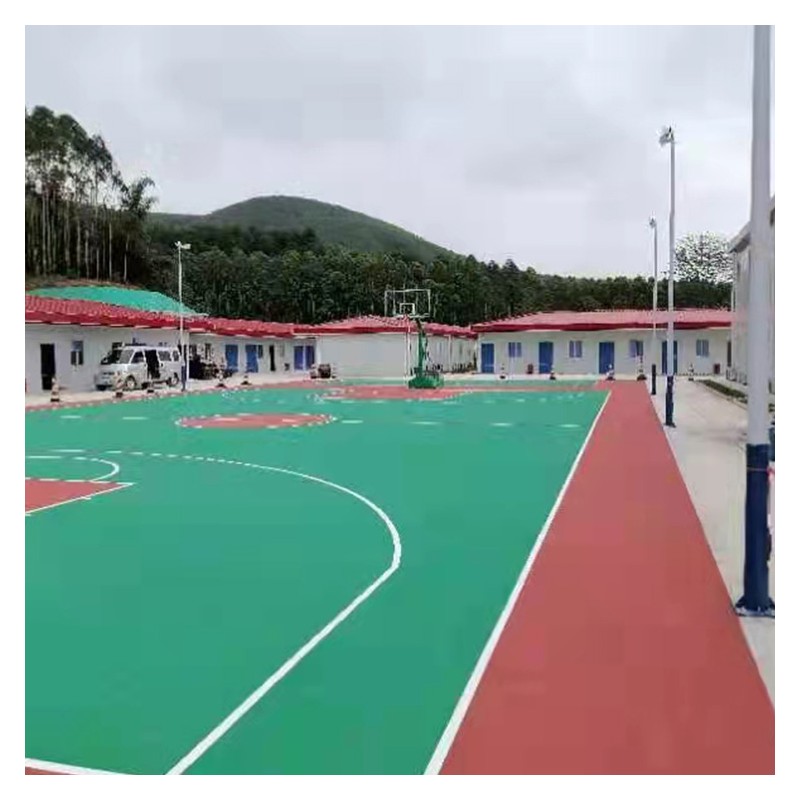 供应南宁塑胶篮球场 学校新国标弹性丙烯酸篮球场
