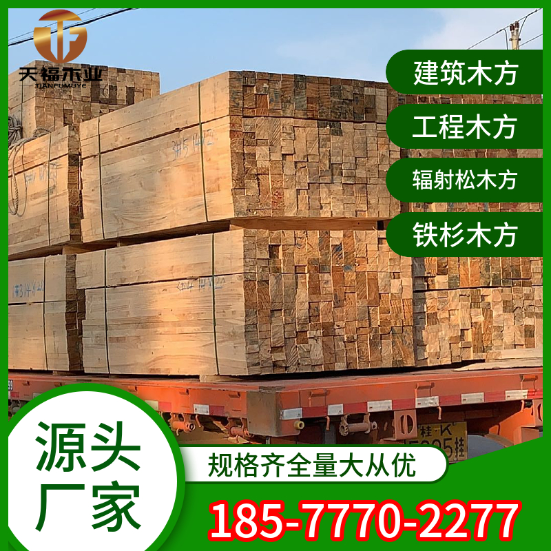 建筑工程专用木方加工厂 建筑木方4×8价格