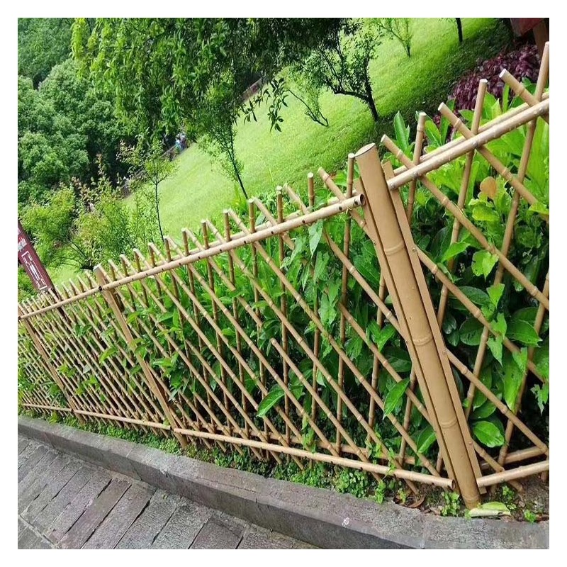 贺州不锈钢仿竹护栏 新农村庭院菜园篱笆栅栏 市政小区花坛绿化隔离围栏