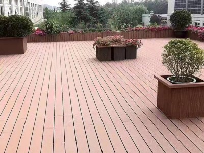 上海户外木塑地板厂家 阳台露地木地板 防水防腐塑木板